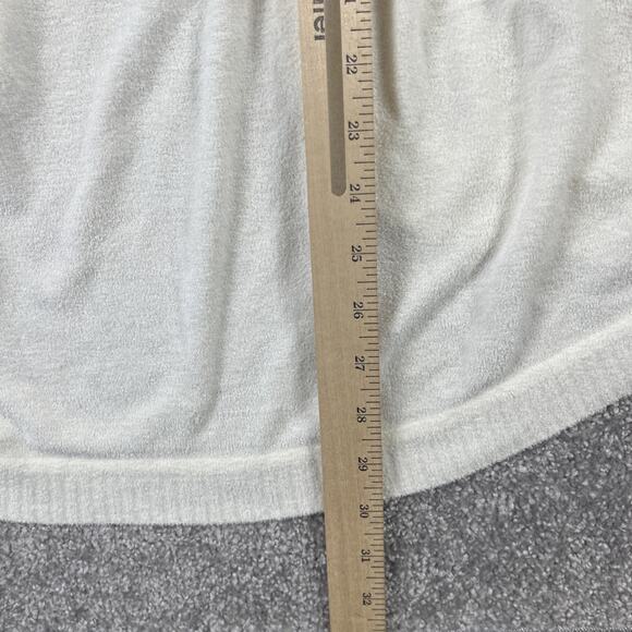 Barefoot Dreams Sweater Womens Small Wrap Pockets Cozychic Ultra Lite Ivory - Picture 15 of 16